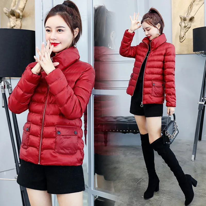 

Short Fat Mm Large Size down Feather Cotton-padded Clothes Autonomous Figure Has Large