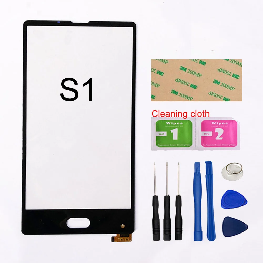 S1 Black And Tool 5,5 ''S1 S8 сенсорный экран для Bluboo S8 S1 сенсорный экран дигитайзер Сенсорная панель Замена - Цвет: S1 Black And Tool