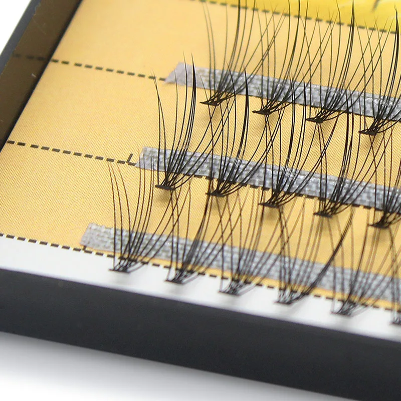 Kimcci 60 nodi/custodia estensione ciglia finte naturali trucco visone 10D ciglia finte individuali ciglia finte professionali