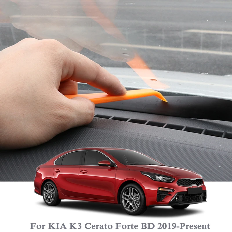 Автостайлинг резиновые анти-звуконепроницаемые не пропускающие шума пылезащитные панели автомобиля Лобовое стекло уплотнительные полосы для KIA K3 Cerato Forte BD