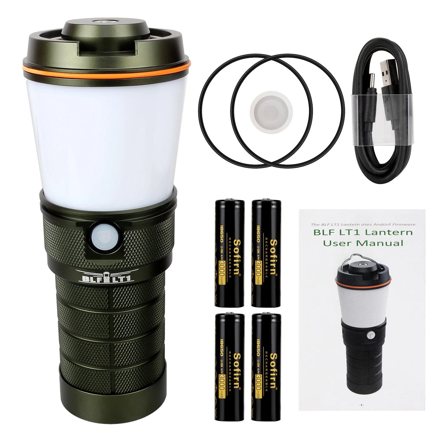 Sofirn BLF LT1 LED Camping Light Super Bright Rechargeable Camping Lantern Hiking Torch Spotlight Variable Color 2700K to 5000K