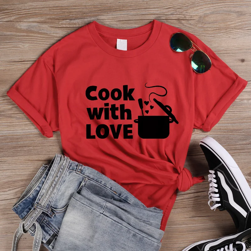 ONSEME Cook футболка с любовным письмом и принтом женская уличная футболка с круглым вырезом Эстетическая одежда топы с короткими рукавами для жены Q-909