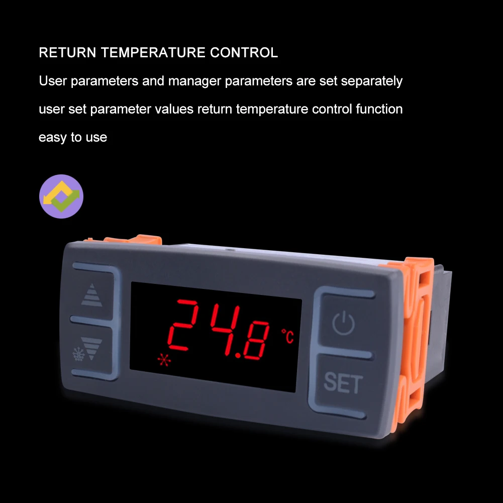 Yieryi MH-1210E Digital Refrigerator Temperature Controller Freezer Refrigeration Defrost Thermostat with Alarm Function AC220V