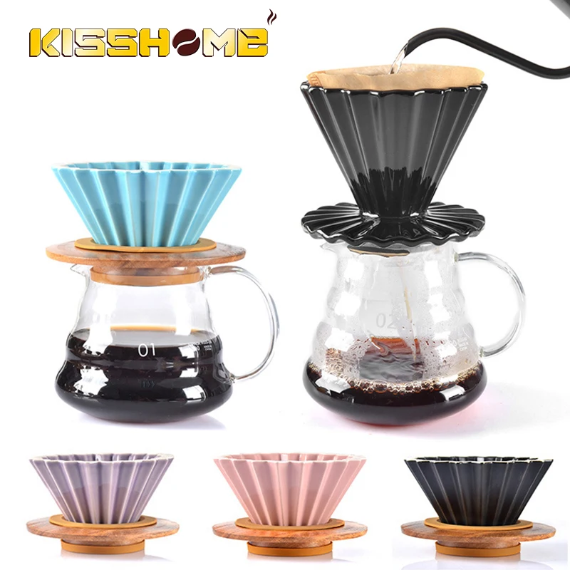 New Arrival Espresso Coffee Filter Cup Ceramic Origami Pour Over Coffee