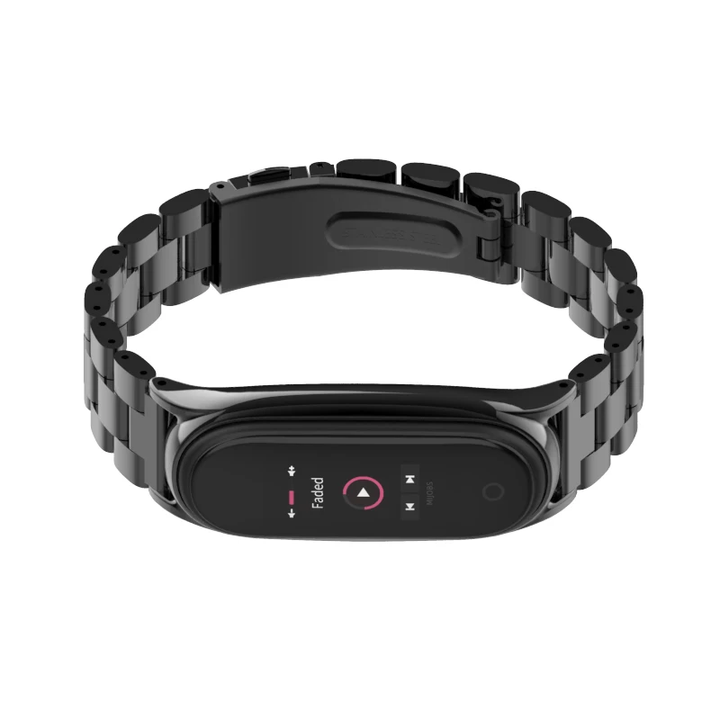 Mi Band 4 ремешка металлическая нержавеющая сталь для Xiao mi совместимый браслет band4