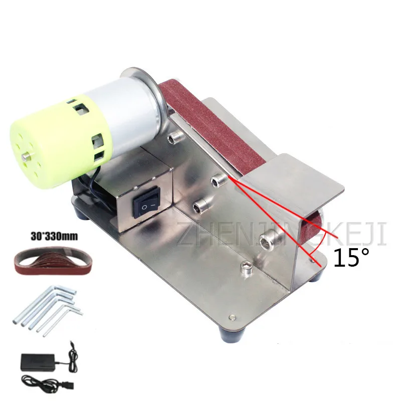 

Abrasive Belt Machine Desktop Polisher DIY Polishing And Grinding Machine Fixed Angle Sharpening Tools Woodworking Equipment