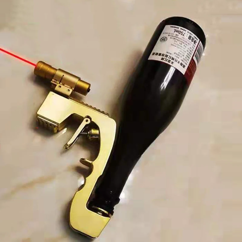 UPORS шампанское пистолет роскошный золотой дозатор вина стрельба Pourer алюминиевый сплав Металлическая насадка для винной бутылки панель для свадьбы