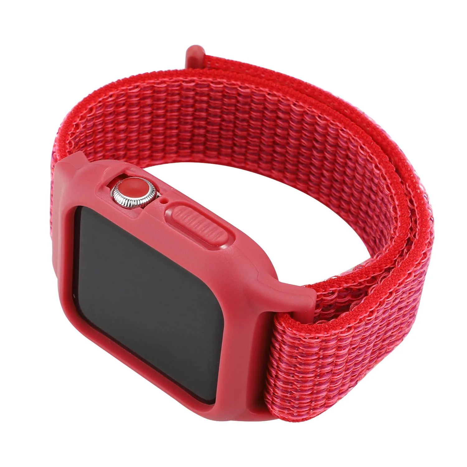 Чехол из ТПУ для Apple Watch Band 5 4 44 мм 40 спортивный нейлоновый ремешок iWatch 2 3 42 38