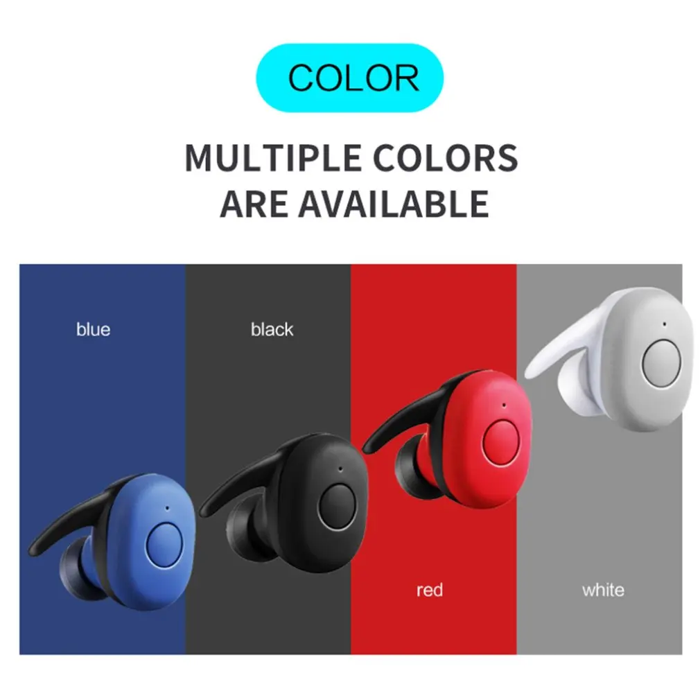 DT-1 Mini Bluetooth Earphone V5.0 True wireless Earbuds Stereo Waterproof Sport wireless earphones with Micphone Charging Box