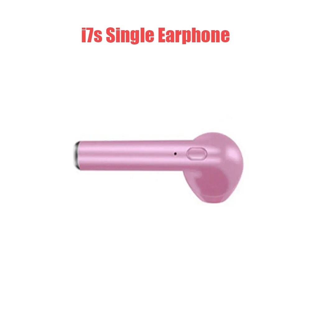 i7s Single Earphone I7s Tws Bluetooth наушники мини беспроводные наушники спортивные наушники громкой связи беспроводная гарнитура с зарядным устройством для Iphone Xiaomi - Цвет: i7s Single Earphone