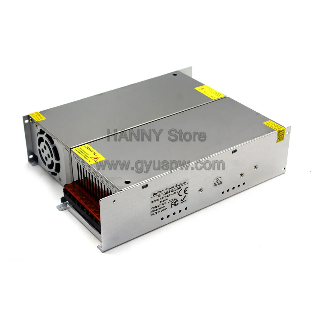 Одиночный выход 80 в 7.5A 600 Вт выключатель питания 220 В AC DC80V SMPS для ЧПУ мотор шагового освещения