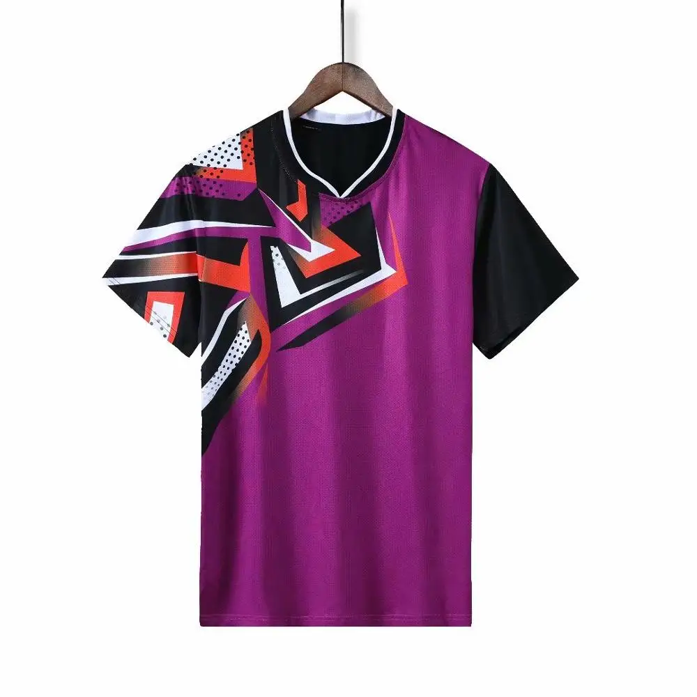 Professional team game training Quick dry Badminton shirt Men/Women , Tennis t-shirts ,sports golf shirt , pingpong t-shirt