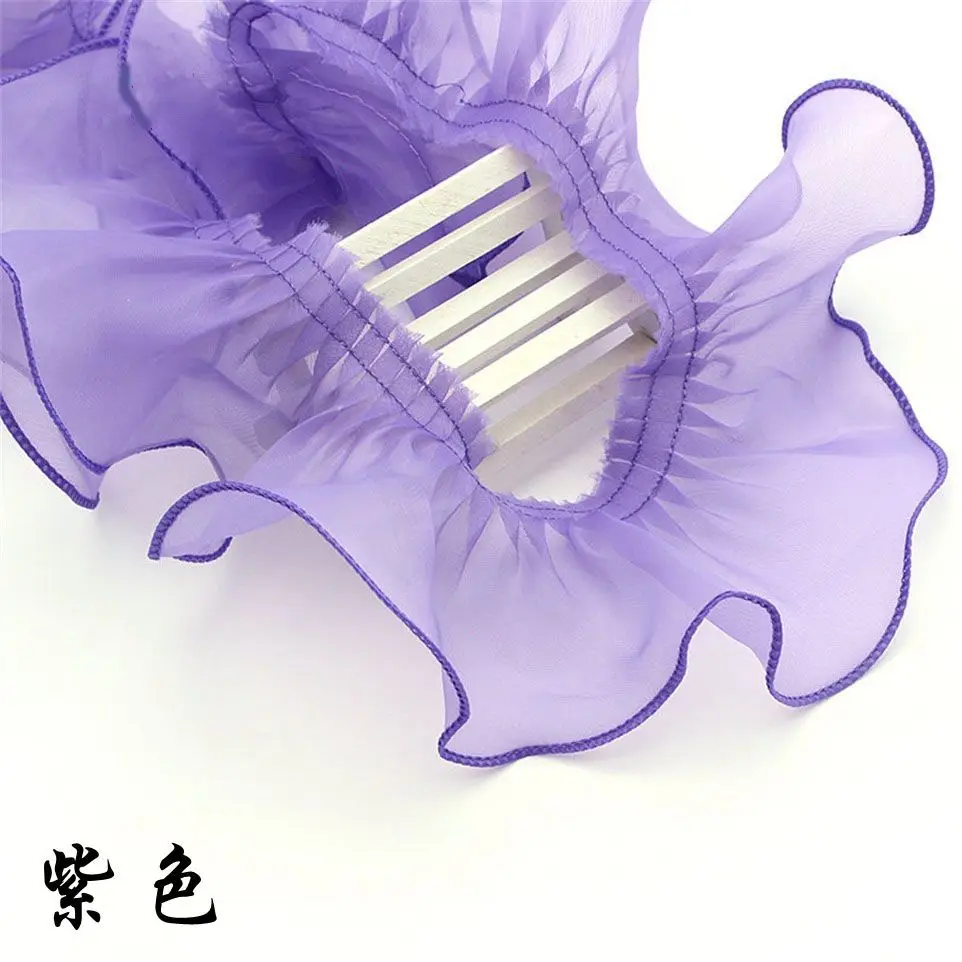 pleat organza turtoise purple