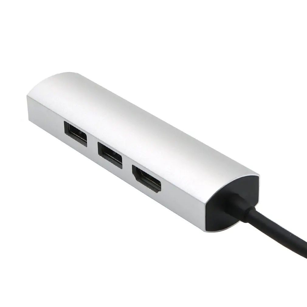 3 порта концентратор USB 3,1 тип-c к USB 3,0 разветвитель Кабель Шнур ноутбук планшетный компьютер аксессуары с 4K конвертер для HDMI