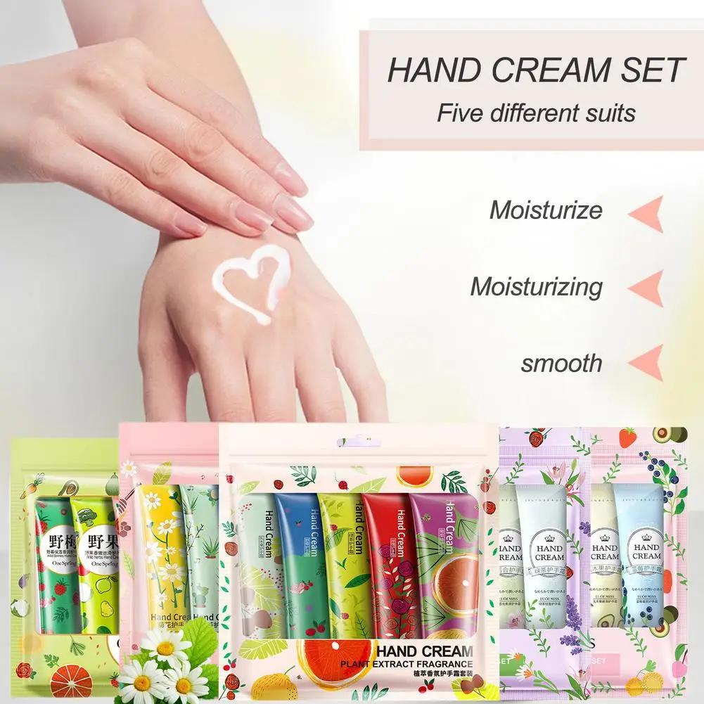 5Pcs Hand Lotion Travel Size Cream With Shea And Vitamin E Moisturizing Repair Set Gi |