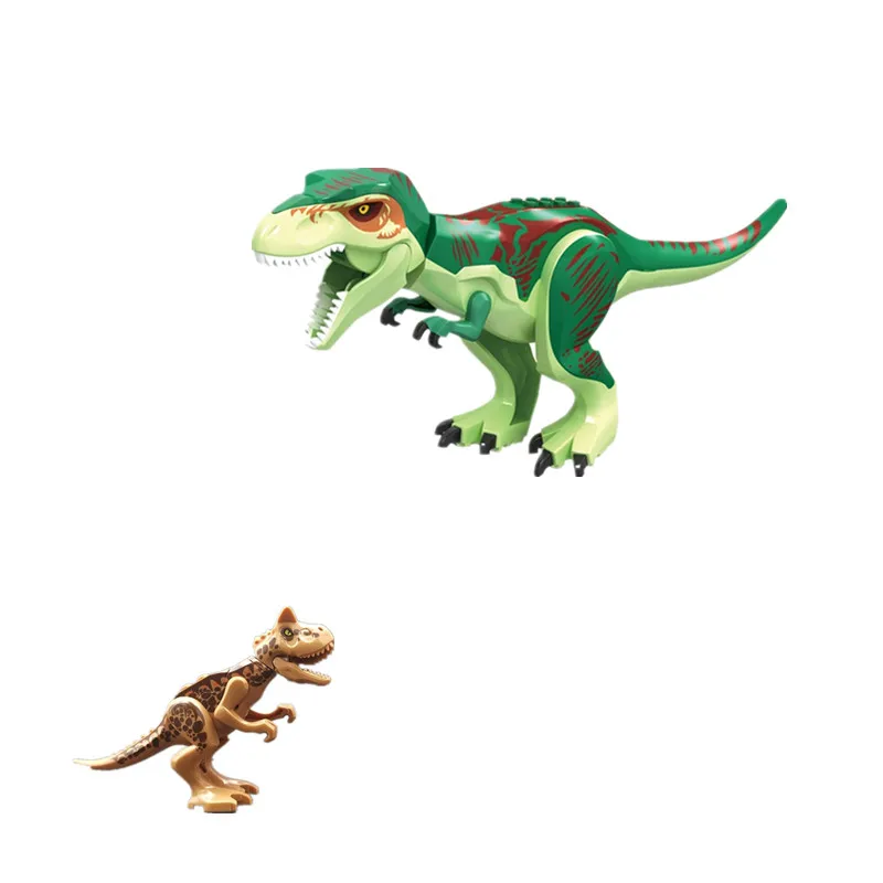 28 шт. полярный медведь карнотаурус трицератоп динозавр T-rex строительные блоки кирпичи детский подарок детские образовательные игрушки модель
