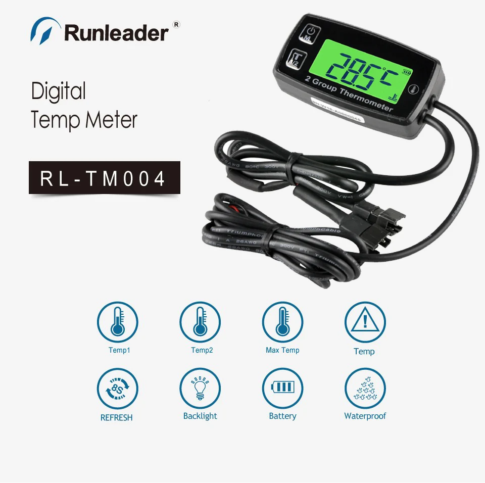 Digital 2 TEMP METER Thermometer Temperature Sensor Meter 007