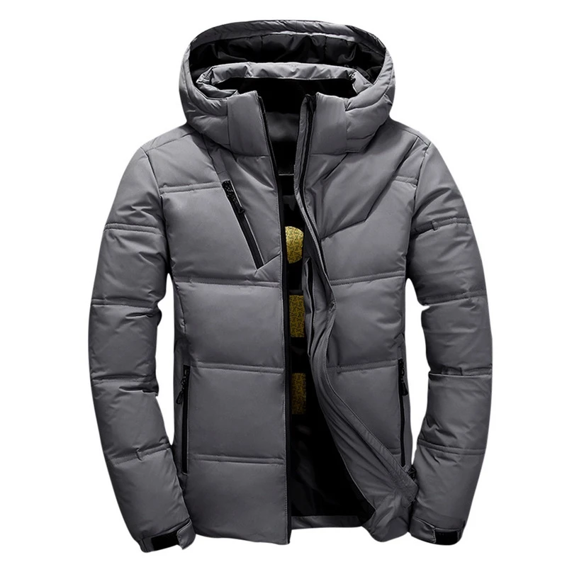 

WENYUJH Hot Fashion Mens Clothe Thicken Homme Thick Warm Coat Parkas Hooded Winter Windproof Male Jacket For Men Clothes Parkas