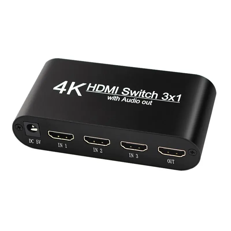 HDMI коммутатор 3 в 1 выход HDR 4:4:4 версия 2,0 4 к 60 Гц HDMI аудио сепаратор