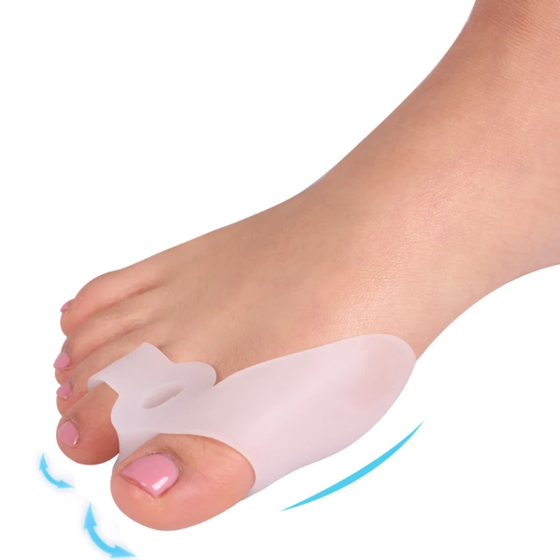 1 Pair Toe Separator High Quality New Silicone Bunion Bone Ectropion Adjuster Toes Outer Appliance Hallux Valgus Corrector Tools