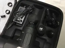 Pantalla LCD masaje arma profundo masajeador muscular dolor muscular cuerpo masaje de cuello ejercicio de relajación adelgazar la alivio del dolor