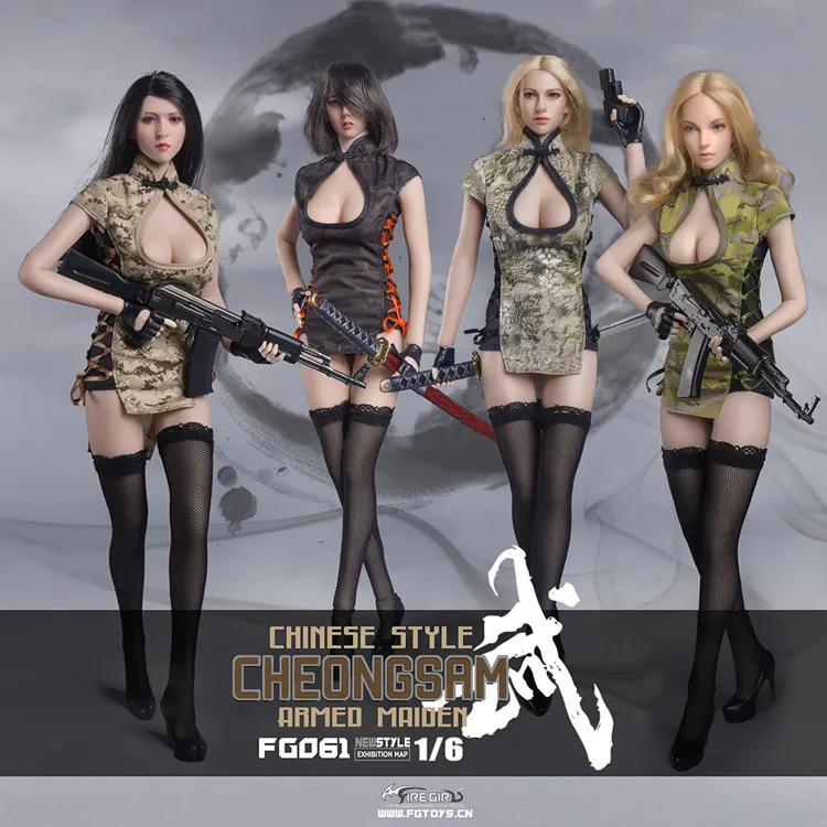 1/6 сексуальная женская одежда аксессуар Китайский ветер Cheongsam Maiden Костюм модель для 12in Phicen Tbleague экшн фигурка Тело Игрушка