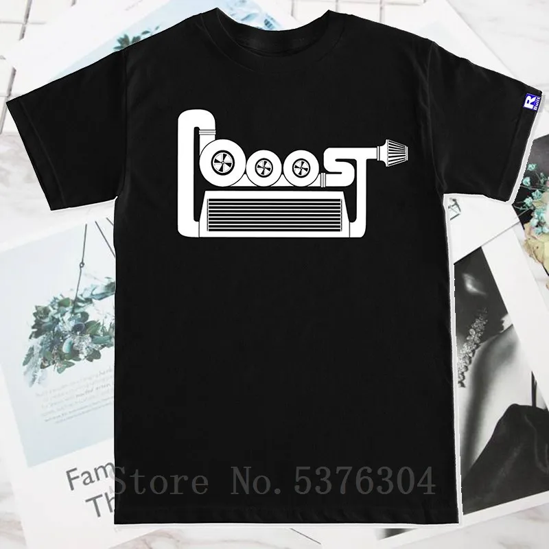 

Ftd Apparel Men's Boost Engine Car Racinger T Shirt Men's T-Shirt Fashion T-Shirt Men Casual 100% Cotton Short Sleeve