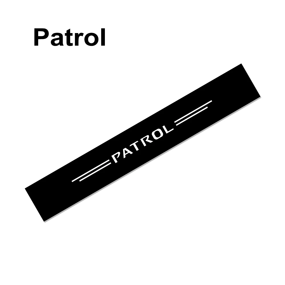 For Patrol Наклейка на лобовое стекло автомобиля для Nissan Qashqai Juke Leaf Micra Sentra Patrol Maxima Murano Tiida Pulsar Altima Rogue Sylphy аксессуар - Название цвета: For Patrol