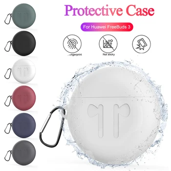 

Silicone Case for Huawei Freebuds 3 Headset Case Solid Color Wireless Bluetooth Earphone Protective Cover Accessories Cases