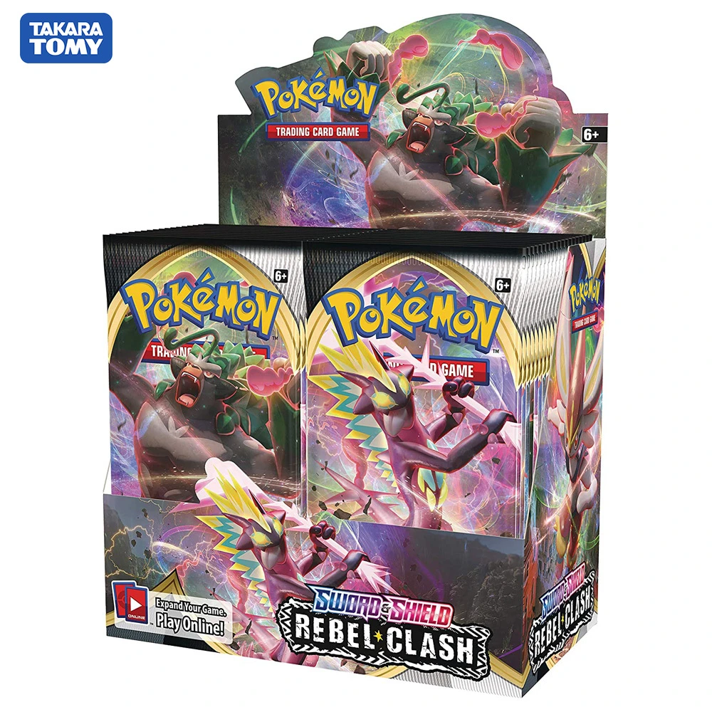 324pcs Pokemon Cards Tcg Sword Shield Rebel Clash Booster Box Collectible Trading Card Game Newest Kids Toys Aliexpress 324pcs Pokemon Cards Tcg Sword Shield Rebel Clash Booster Box Collectible Trading Card Game Newest Kids Toys Aliexpress