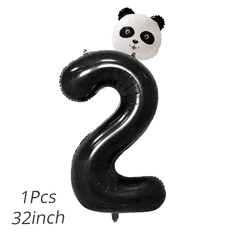 Joy-Enlife/1 шт. воздушные шары в виде панды для дня рождения, украшения для дня рождения, детские надувные шары в виде бамбукового леса, животных, Детские вечерние шары - Цвет: 2