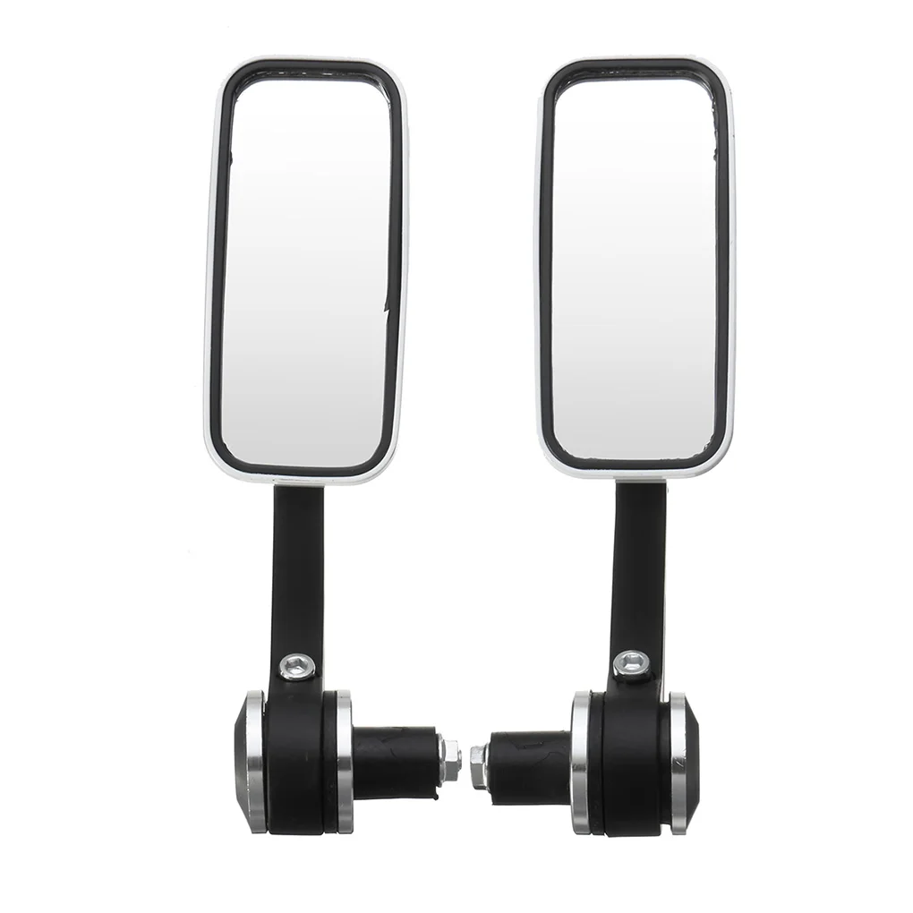 1 пара случайных цветов 7/" Прямоугольник мотоцикл поворотный алюминиевый сплав заднего вида боковое зеркало Ручка Бар Конец