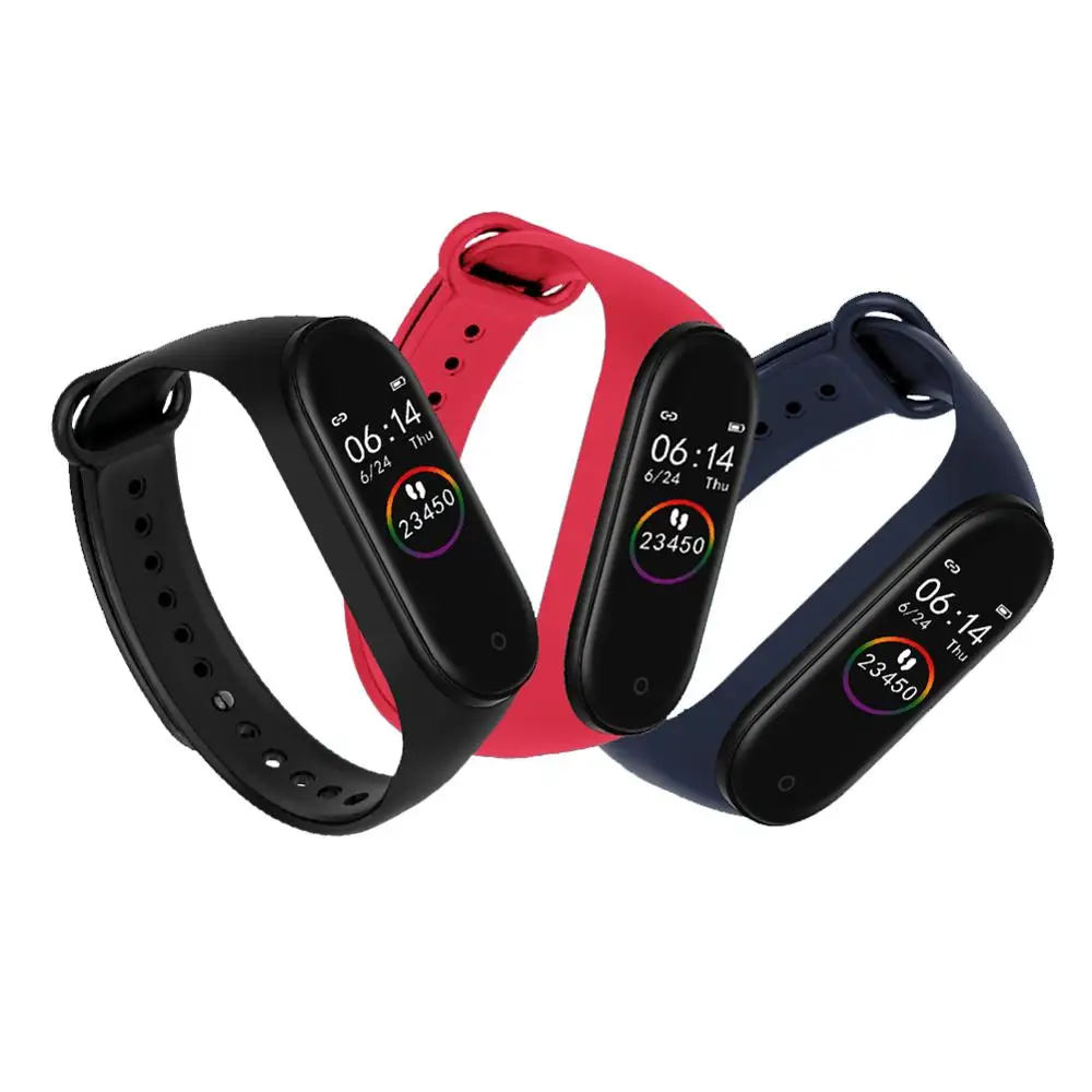 

M4 Smart Bracelet Waterproof Pedometer Heart Rate Monitor Sports Health Watch Walk Step Counter Tracker Fitness Band Low Version