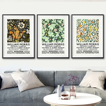 

William Morris Flower Fruit Painting Vintage Posters and Prints Gallery Wall Art Canvas Painting Museum Pictures Home Room Decor
