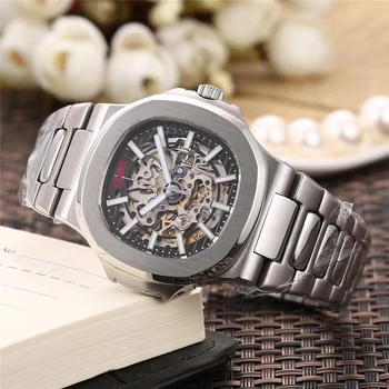 

Famous Brand Stainless Steel Automatic Men's Watch Luminous Mechanical Watch Men's Nautilus AAA Top Brand Luxury Men's Watch New