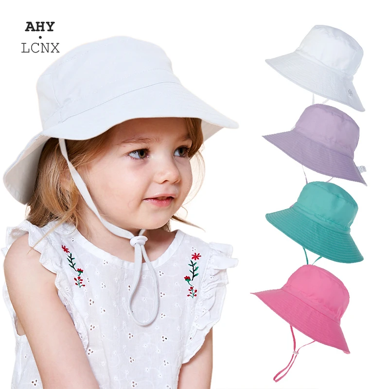 2-8 Years Old Boys Girls Casual Summer Spring Sun Hat Kids Solid Color Fisherman Hats Children Outdoor Quick-drying Bucket Hat born baby accessories	