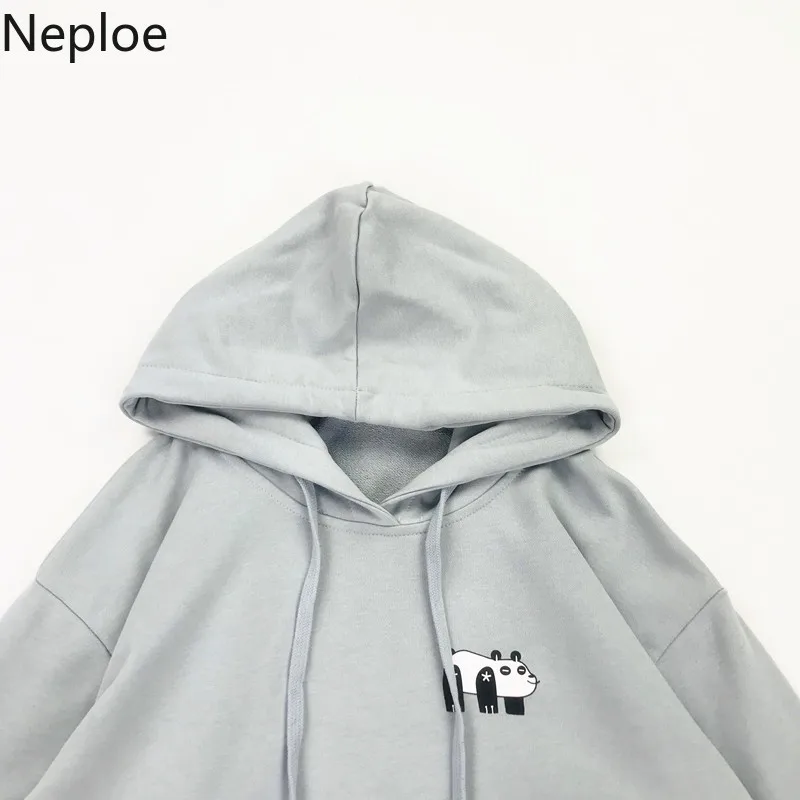 Neploe Япония Harajuku стиль патч студенческие толстовки с капюшоном свободные толстые Kawaii мультфильм длинный рукав свитер осень зима пуловер 46428