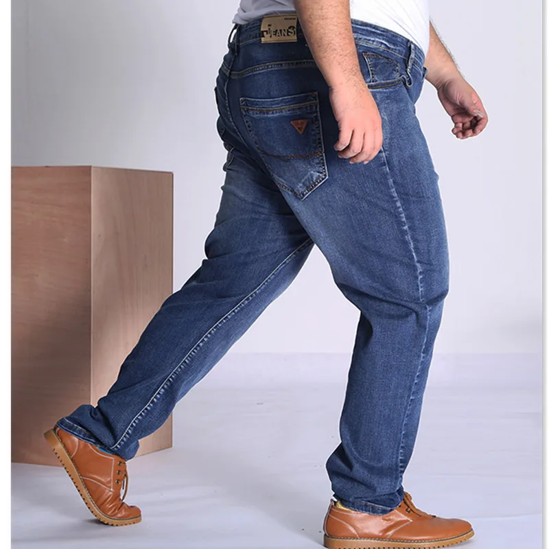 High Waist Jeans Big Men Black 