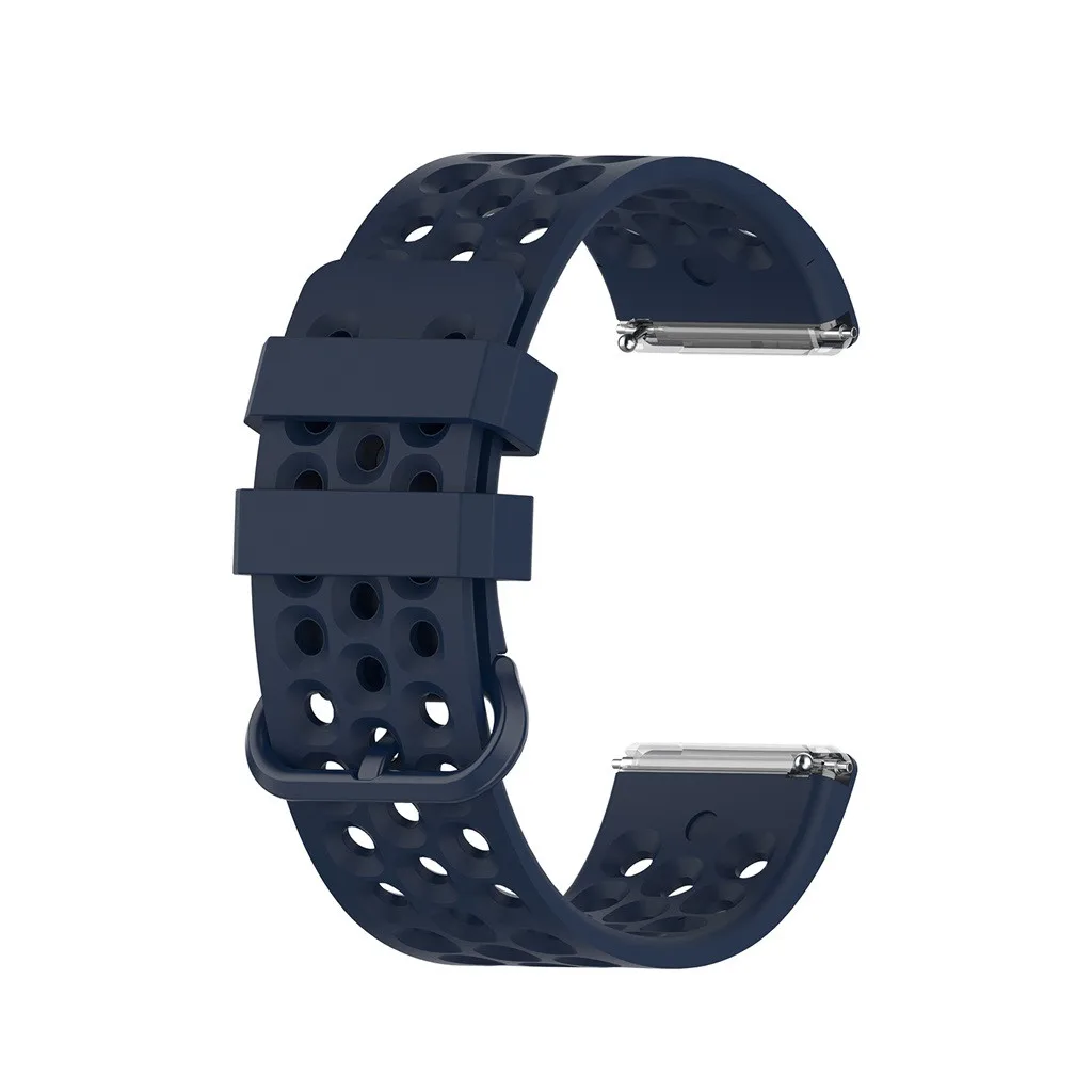 Умные часы для Fitbit Versa 2, одноцветные, с воздушным отверстием, с пряжкой, на ремешке, профессиональный, простой дизайн, спортивные, декоративные, Social - Цвет: B