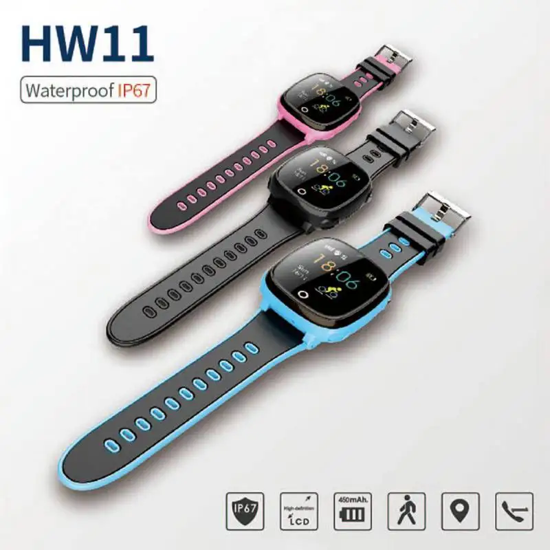  HW11 GPS Sicher Positionierung Kinder Smart Uhr Wasserdichte Armbanduhr Kind Geschenk Kinder Unters