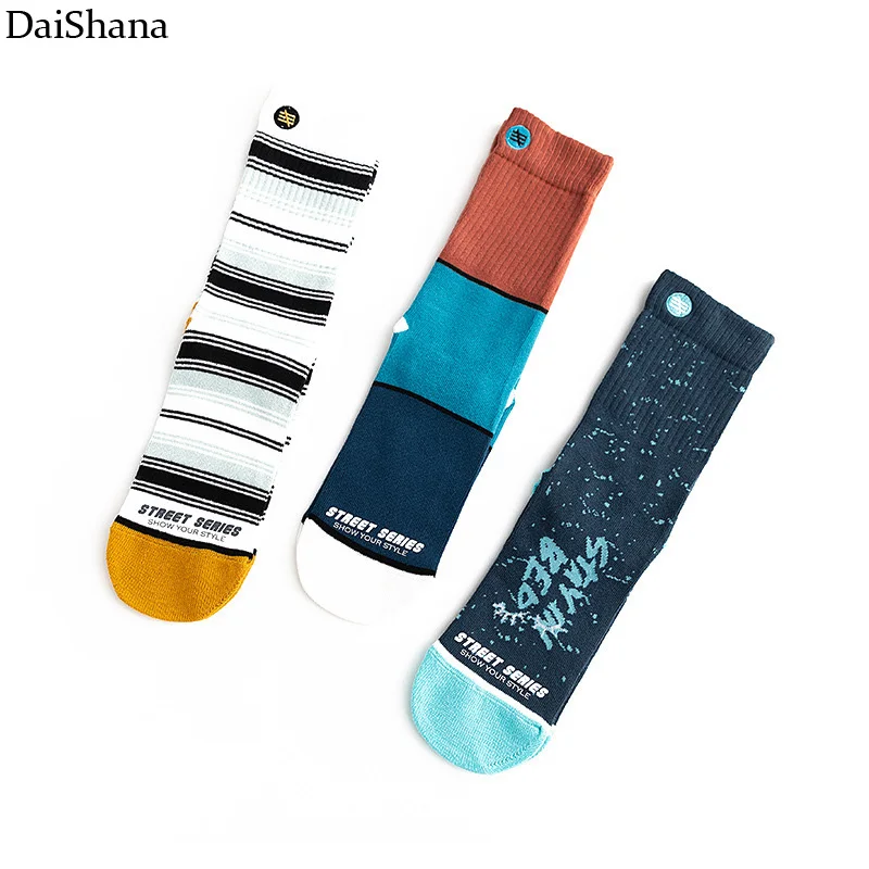 3Pairs New Fashion Unisex Sock Harajuku Korean Style Cotton Women Socks Skateboard Happy Crew Tide socks Meias Mujer EU36-44 40 H45e464e9194a45a894c47fe164f44115d