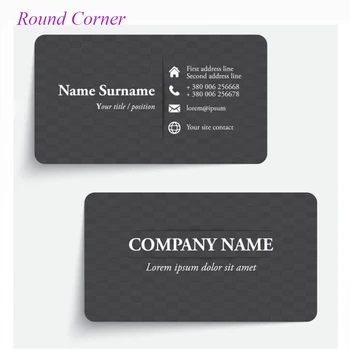 

Free design free print 200 sheets Cards custom round corner business name cards full color printing paper CEO card vist cards