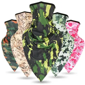 

Camouflage Print Outdoor Quick Dry Anti UV Windproof Neck Gaiter Face Cover Respirator for Summer Stop The Flying Spit