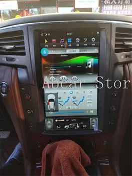 

13.6 inch Tesla style Android 9.0 Car dvd player GPS Navigation For LEXUS LX570 2007-2015 radio stereo record auto media tape