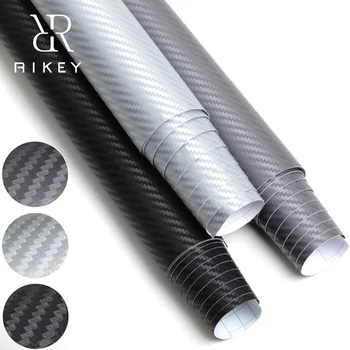 

3D Carbon Fiber Vinyl Film Car Stickers Waterproof Car Styling Wrap 100cmx30cm Auto Vehicle Detailing Car Accessories Motorcycle