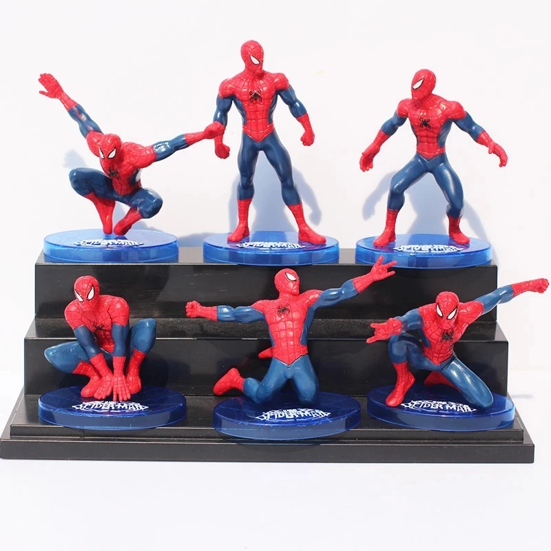 Фигурка Человека-паука из пластика Marvel 7 шт./компл. | Игрушки и хобби