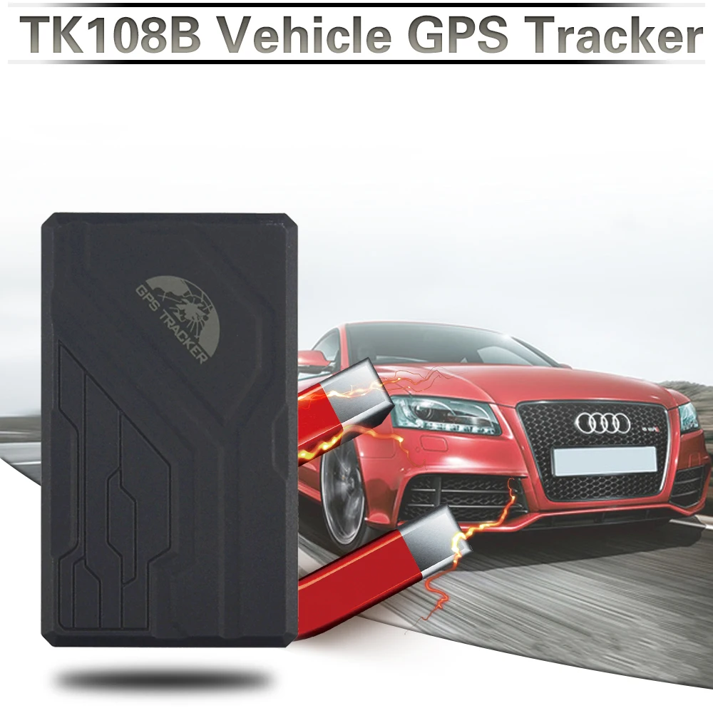 Умный gps трекер gps 108B для транспортного средства с сильным магнитом отслеживающее устройство TK108B добавить SOS/Гео-забор/внешнее отключение питания сигнализации