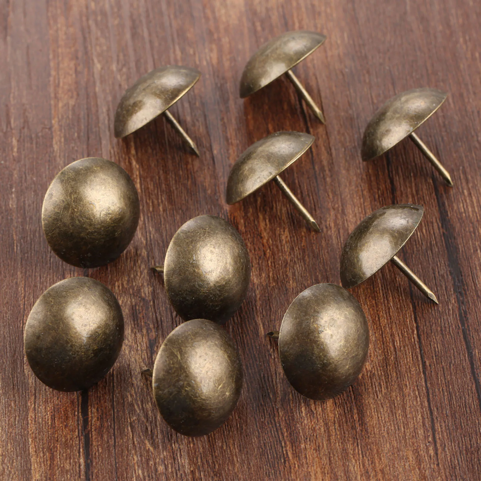 Upholstery Nail 10pcs/lot Upholstery Nails 25mm*25mm Round Head Tack Stud Decor Furniture Hardware Sofa Jewelry Box Door