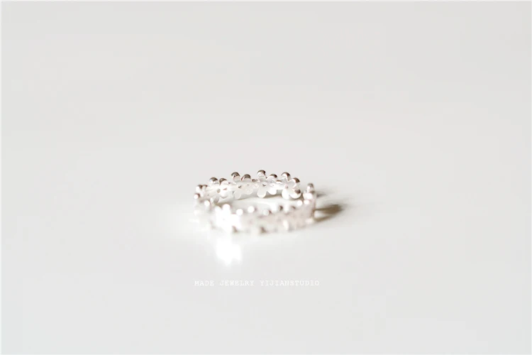 925 Sterling Silver Rings for Women floret Open ring Style Prevent Allergy silver rings silver ring For REETI