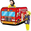 Foldable Game Play House Fire Truck Police Bus Pop Up Toy Tent Playhouse Cloth Gift For Children Firefighting Model Dopship 2